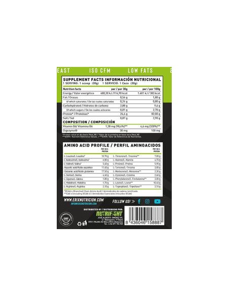 ISO Zero Black 900 Gr  Jungle - Erix