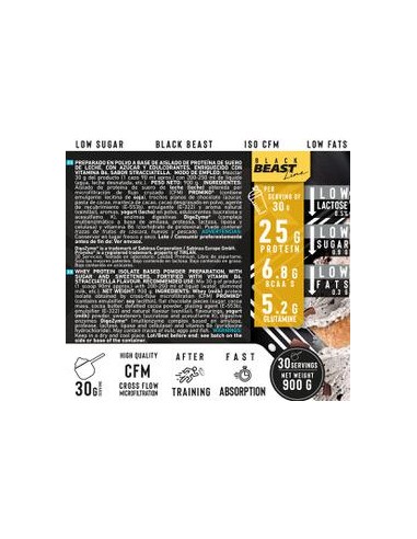 ISO Zero Black 900 Gr  Gelato Stracciatella