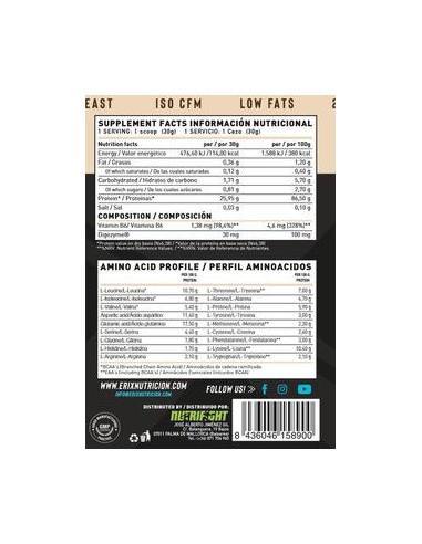 ISO Zero Black 900 Gr  Oreo/Choco Blanco - Erix