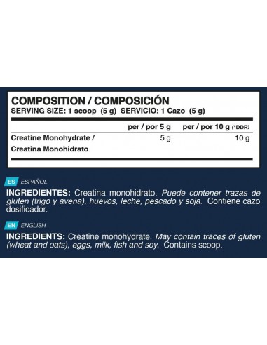 Creatina neutra 500 gr  - Erix Nutrición