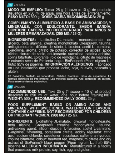 EXPLOSIVE STRENGTH SANDIA 500 GR - ERIX-160 - ERIX