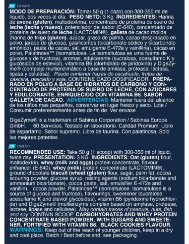 Titan Gainer Oreo  3 Kg  - Erix Nutrición