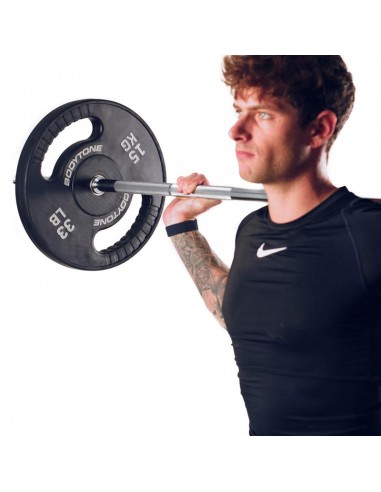 Disco de goma de 15 kg con agarre
