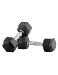 Mancuernas de goma Hexagonales 5 Kg  par  