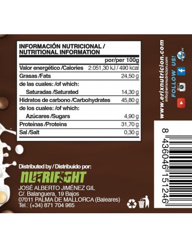 BOMBS protein Mix Choco y choco blanco - Erix Nut