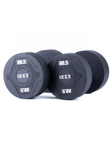 Ikex Mancuerna goma 22,5kg