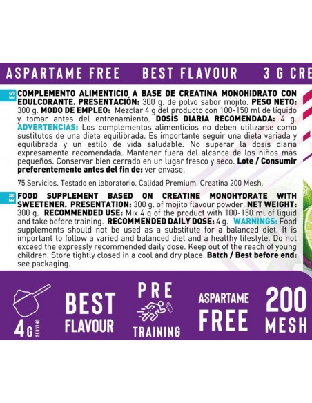 Creatina 300 gr  Mojito -  Erix Nutrición