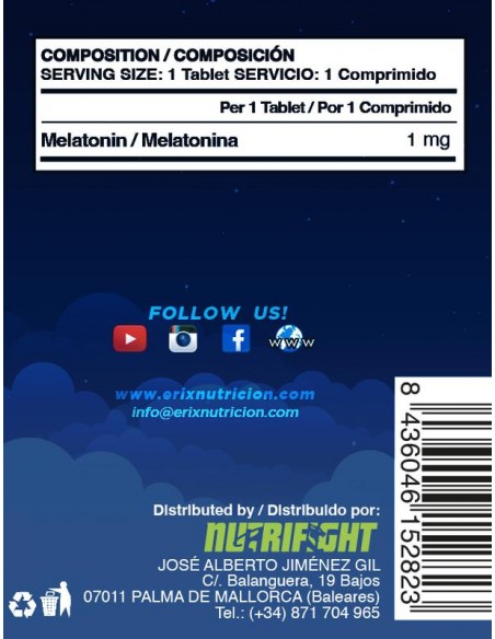 Melatonina 1 MG 100 TABLETAS
