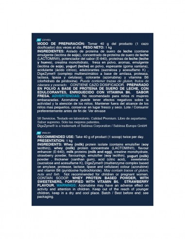ISO Advanced PLUS 1 Kg Fresa