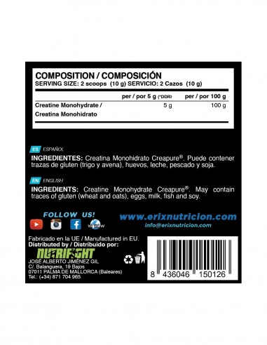 Creatina neutra CREAPURE 500 gr.