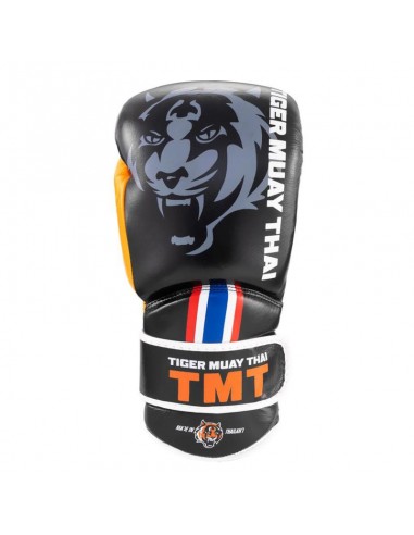 Guantes Thai  TMT  10 OZ Negro/naranja Bruiser