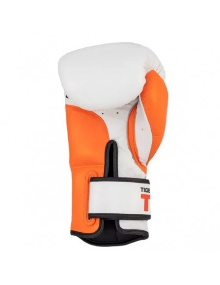Guantes Thai Boxing Blanco/Naranja 12 OZ Bruiser