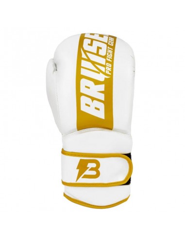 Guantes Boxeo Pro Fight Blanc/oro 10/12OZ Bruiser