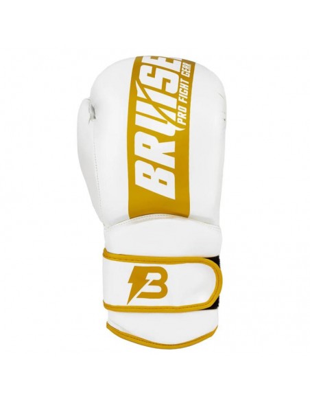 Guantes Boxeo Pro Fight Blanc/oro 14/16OZ Bruiser