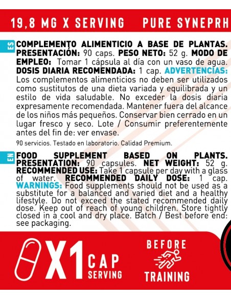 Pack 2 uds. PURE SYNEPRHINE 90 CAPS