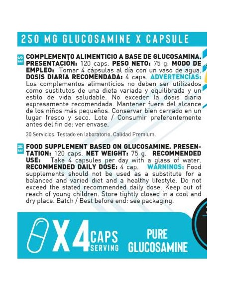 Glucosamine Complex 120 capsulas - Erix Nutrición