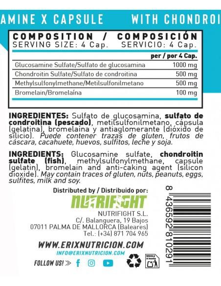 Glucosamine Complex 120 capsulas - Erix Nutrición